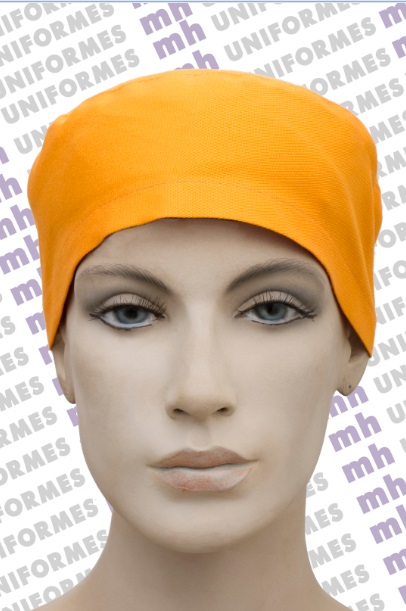Bandana Em Brim Amarelo Ouro