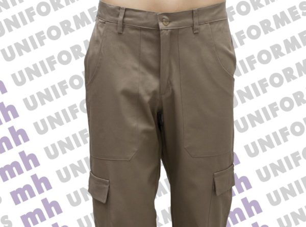 Calça Cargo Brim Caqui Calça Cargo Brim Caqui