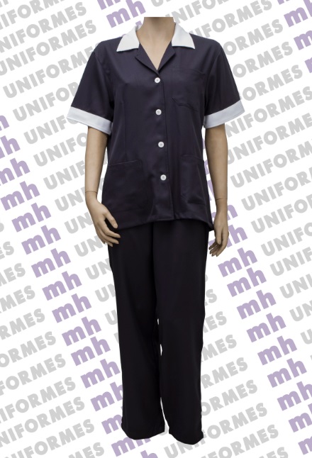 Conjunto Feminino Em Microfibra Azul Marinho