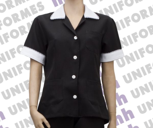 Conjunto Feminino Em Oxford Preto