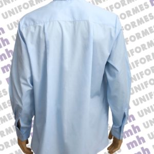 Camisa Social Masculina Manga Longa Azul Clara