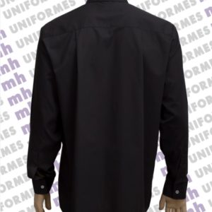 Camisa Social Masculina Manga Longa Preta