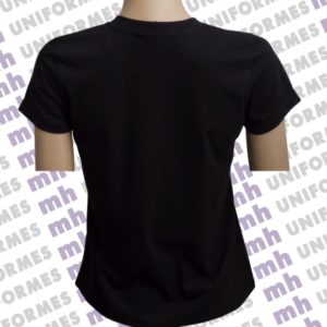 Camiseta Básica Feminina Manga Curta Preta