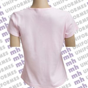 Camiseta Fitness Manga Curta Rosa