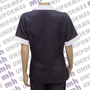 Conjunto Feminino Em Microfibra Azul Marinho