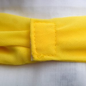 Lenço Bala Em Crepe Amarelo