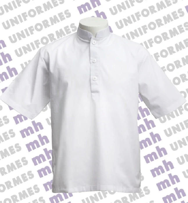 Imagem ilustrativa de Jaleco gola padre branco